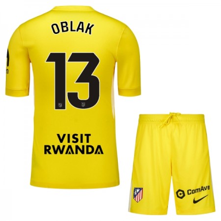 Atlético Madrid Oblak 13 Doelman Tenue gele 2025-26 - Kids Atlético Madrid Oblak 13 Doelman Tenue gele 2025-26 - Kids